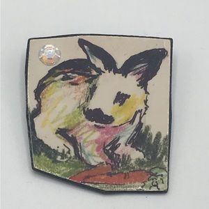 Rabbit Pin Graphic Painting